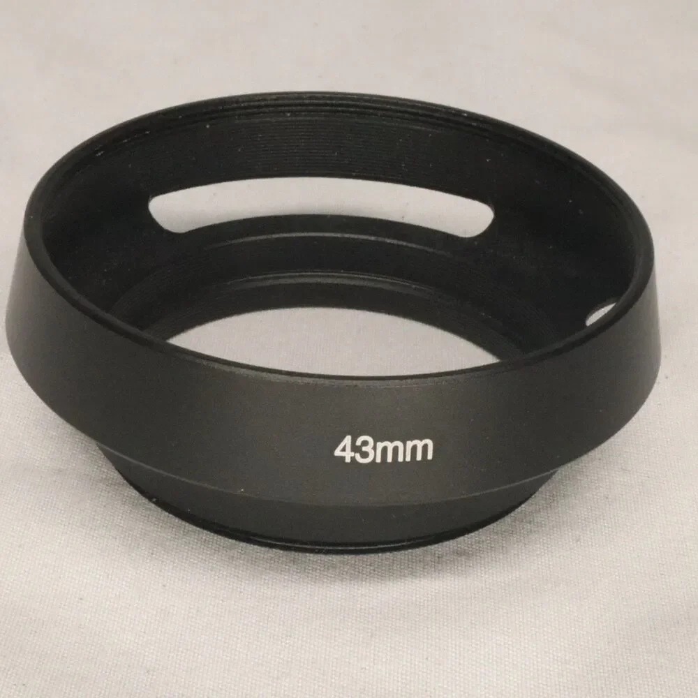 43mm Lens Hood, Standard Vented Matte Surface Hood
